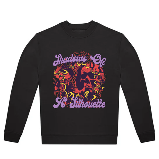 SHADOWS OF A SILHOUETTE – GRAPHIC CREWNECK - BLACK