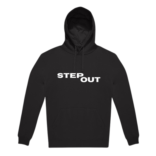 Step Out Hoodie - Logo (BLACK EDITION)