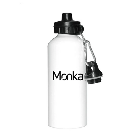 Monka Logo Water Bottle – White
