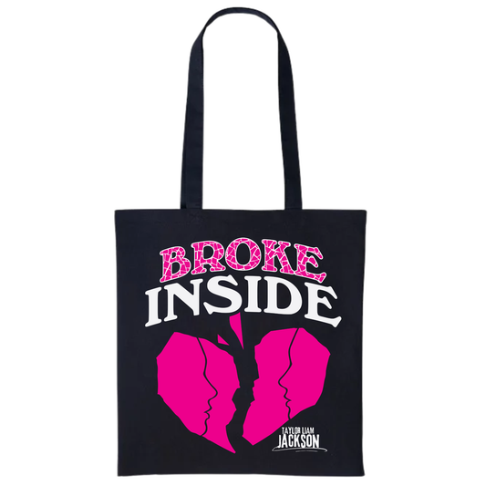 Taylor Liam Jackson – “Broke Inside” Tote Bag (BLACK EDITION)