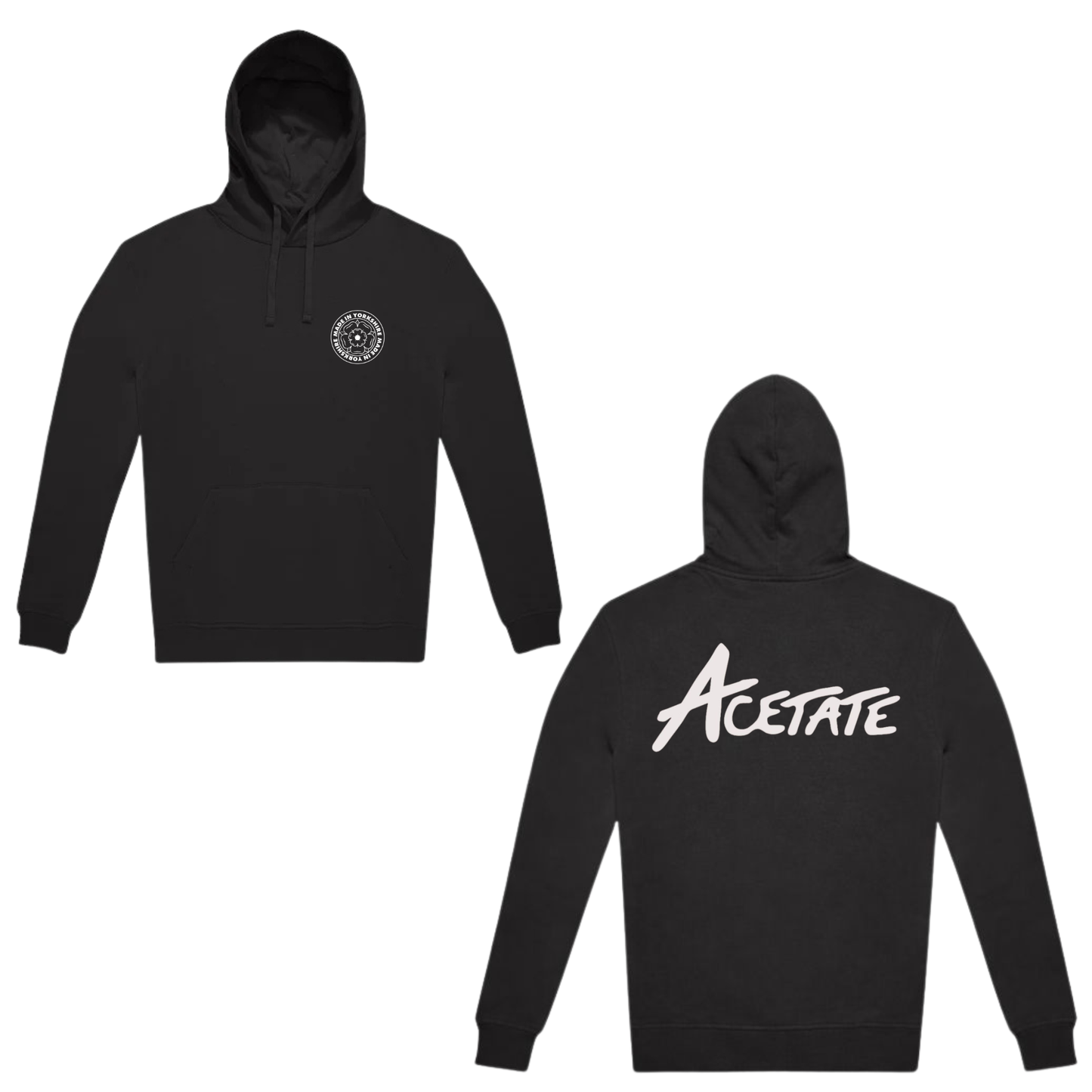 ACETATE “Made In Yorkshire” Hoodie (BLACK EDITION)