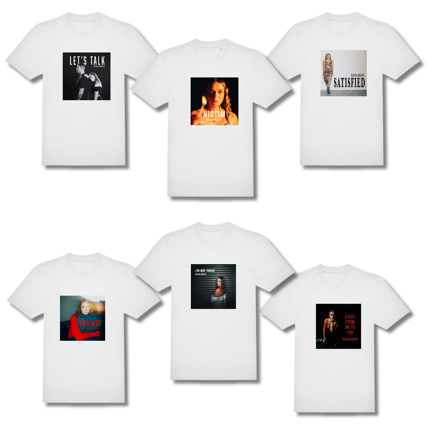 Olivia Booth Album Artwork T-Shirt (WHITE EDITION)
