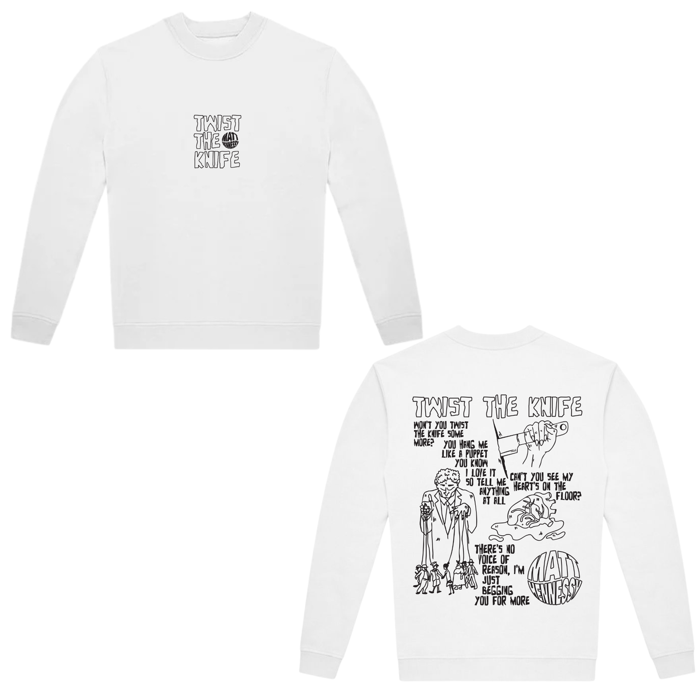 MATT HENNESSY – LOGO SWEATSHIRT (WHITE EDITION)