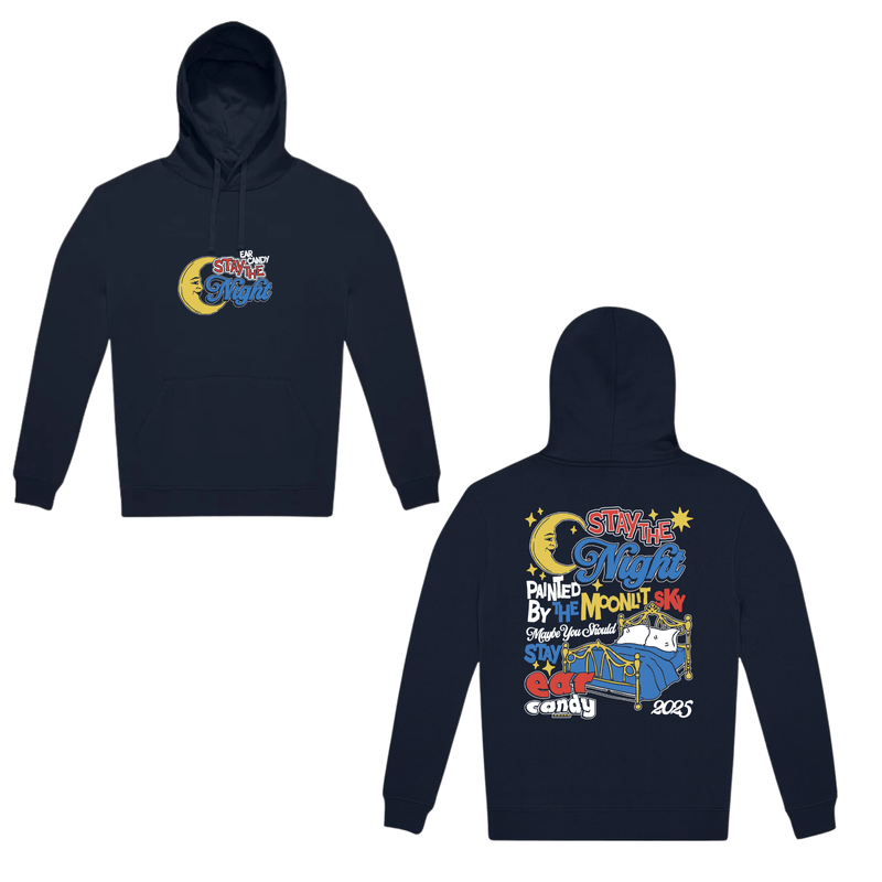Ear Candy Stay the Night Hoodie Navy Blue