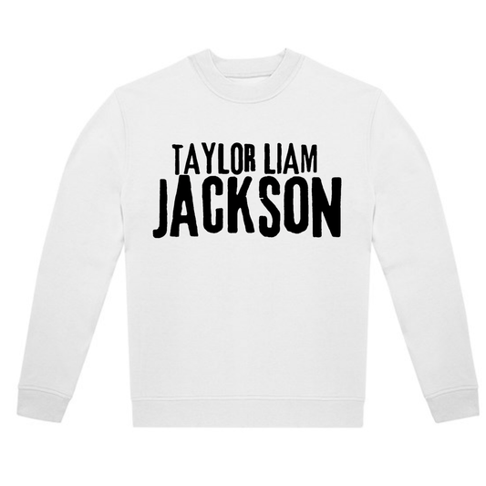 Taylor Liam Jackson – Signature Logo Jumper (WHITE EDITION)