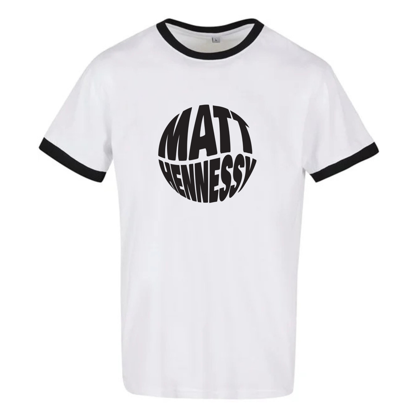 MATT HENNESSY – LOGO RINGER T-SHIRT (WHITE / BLACK RINGER EDITION)