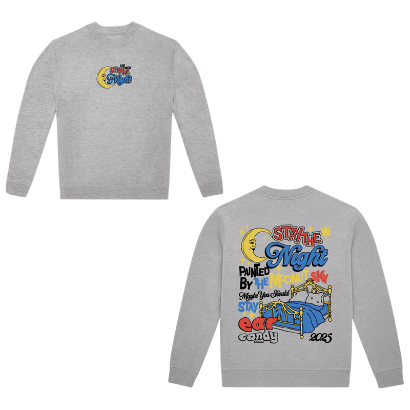 Ear Candy Stay the Night Sweatshirt Dark Grey