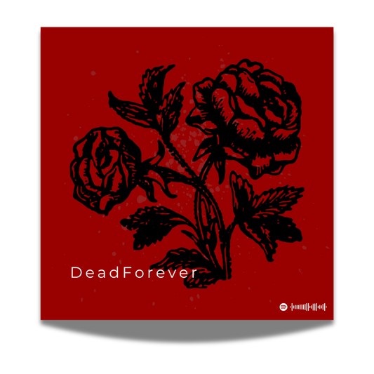 Dead Forever Art Print (RED EDITION) — 20x20cm