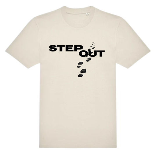 Step Out T-Shirt - Footsteps (OFF WHITE EDITION)