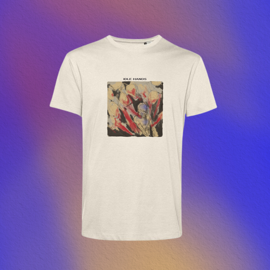 Idle Hands – Off-White Art Print T-Shirt