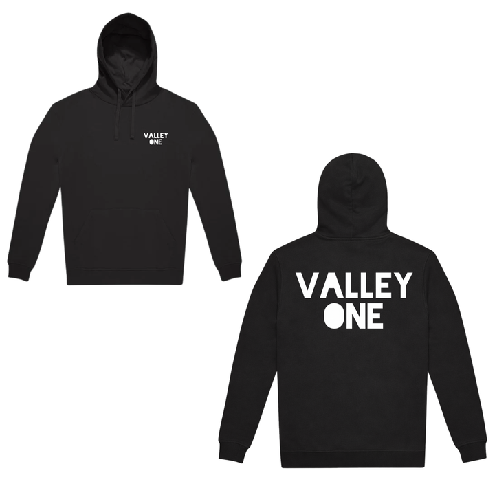 Valley One Logo Hoodie Black