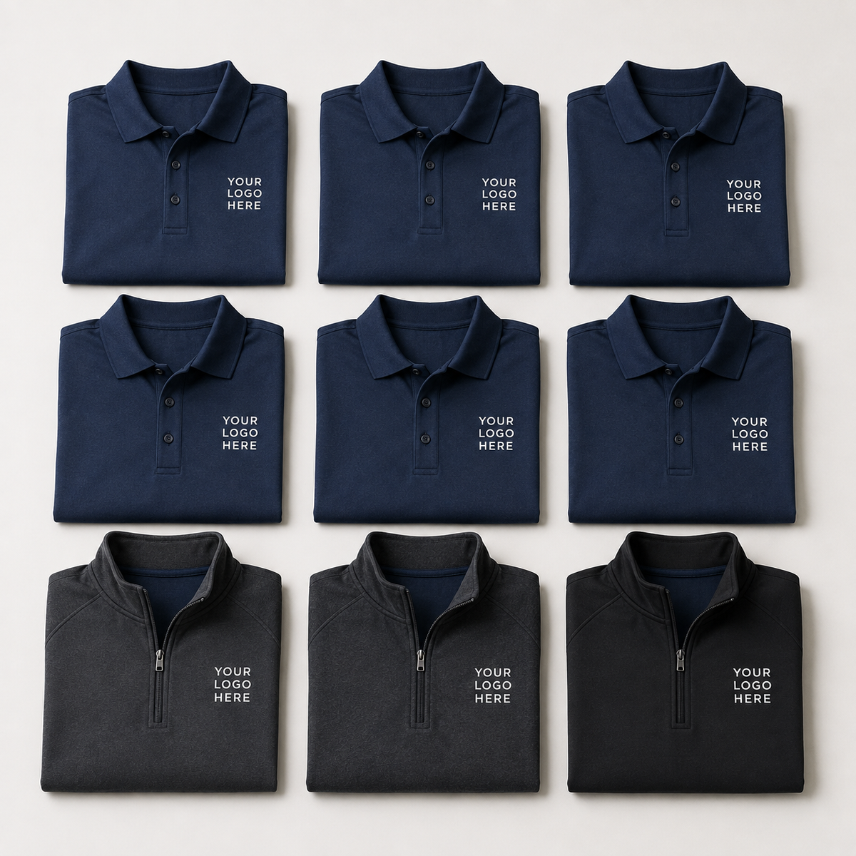 Customer-Facing Team — 2 Poplin Shirts & 1 Quarter-Zip (Team of 5)