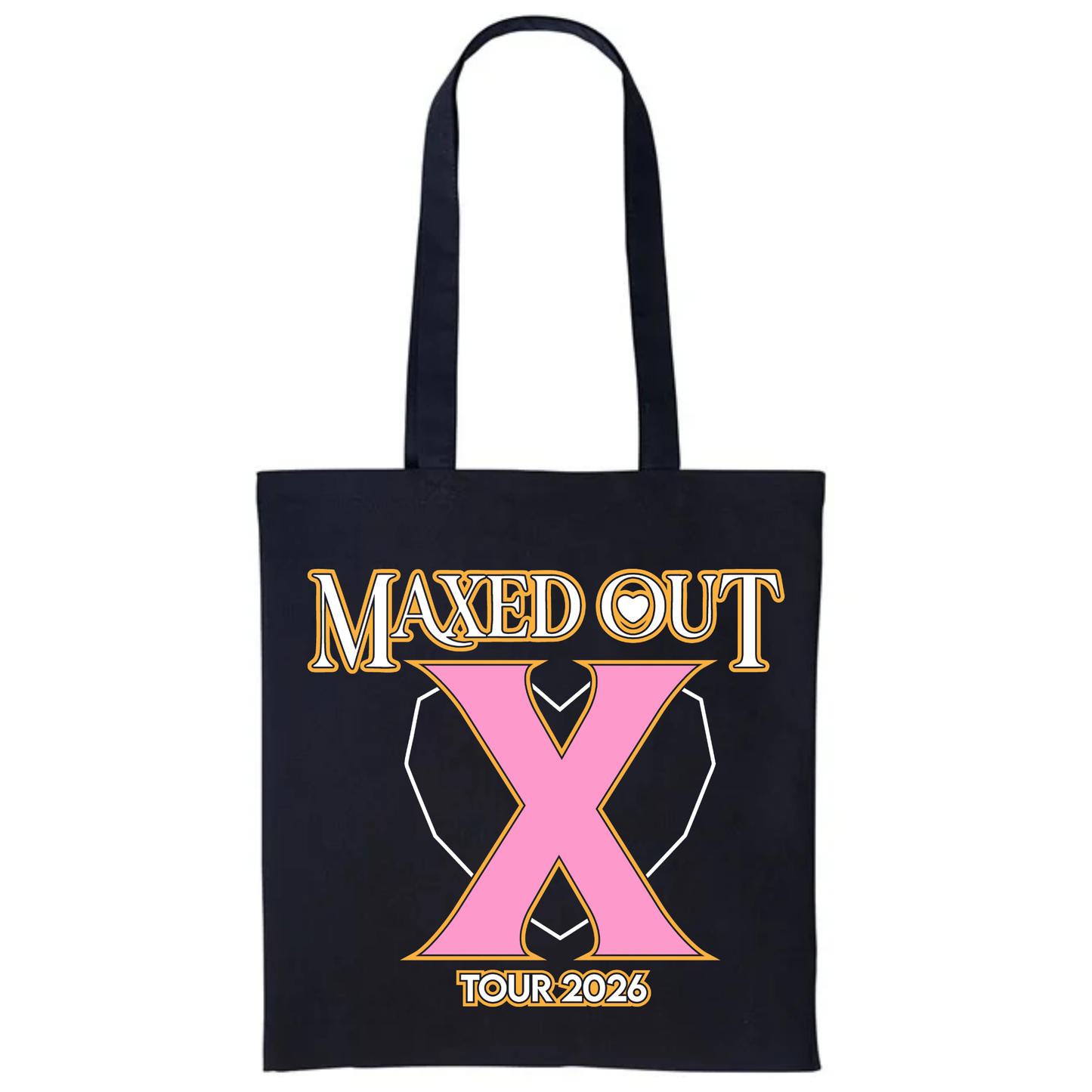 MAXED OUT X TOUR 2026 TOTE BAG (BLACK)