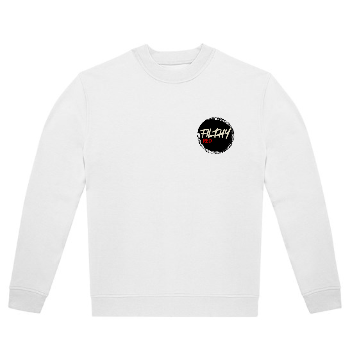 FILTHY RED Logo Sweatshirt (WHITE EDITION)