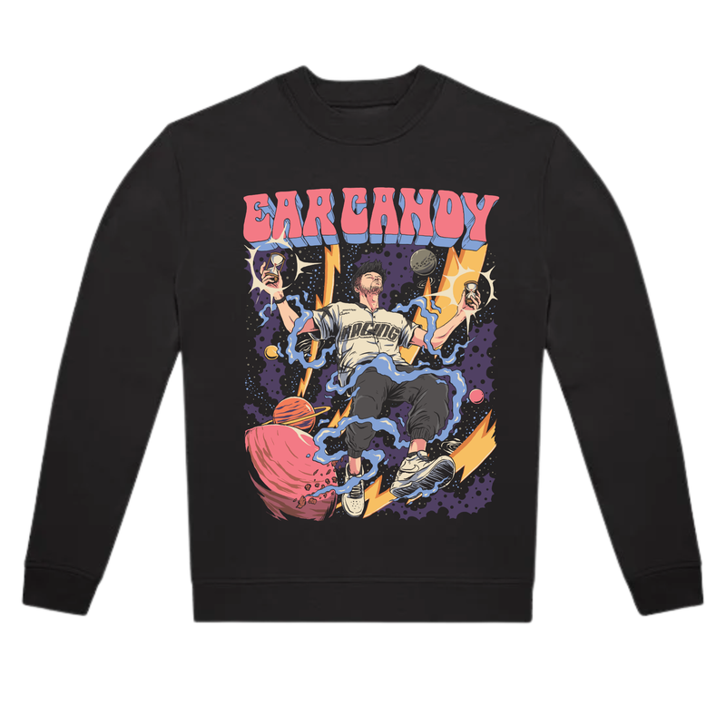 Ear Candy Cosmic Chaos Sweatshirt Black