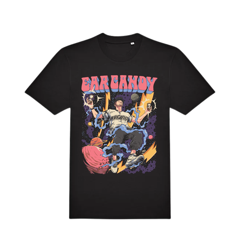 Ear Candy Cosmic Chaos T-Shirt Black
