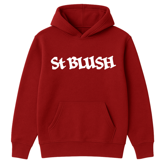St Blush Logo Hoodie – Red