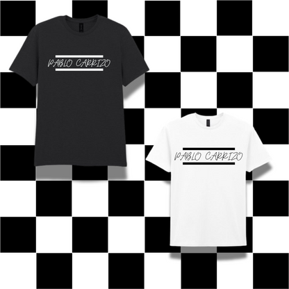 Pablo Carrizo - Logo T shirt - White & Black