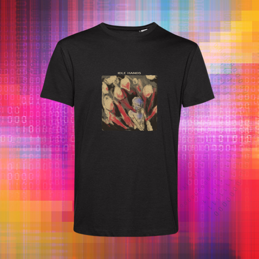 Idle Hands – Black Art Print T-Shirt