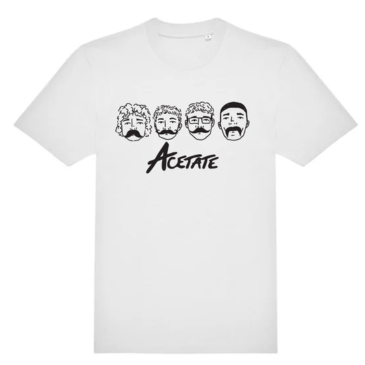 Acetate “Faces” T-Shirt – White Edition