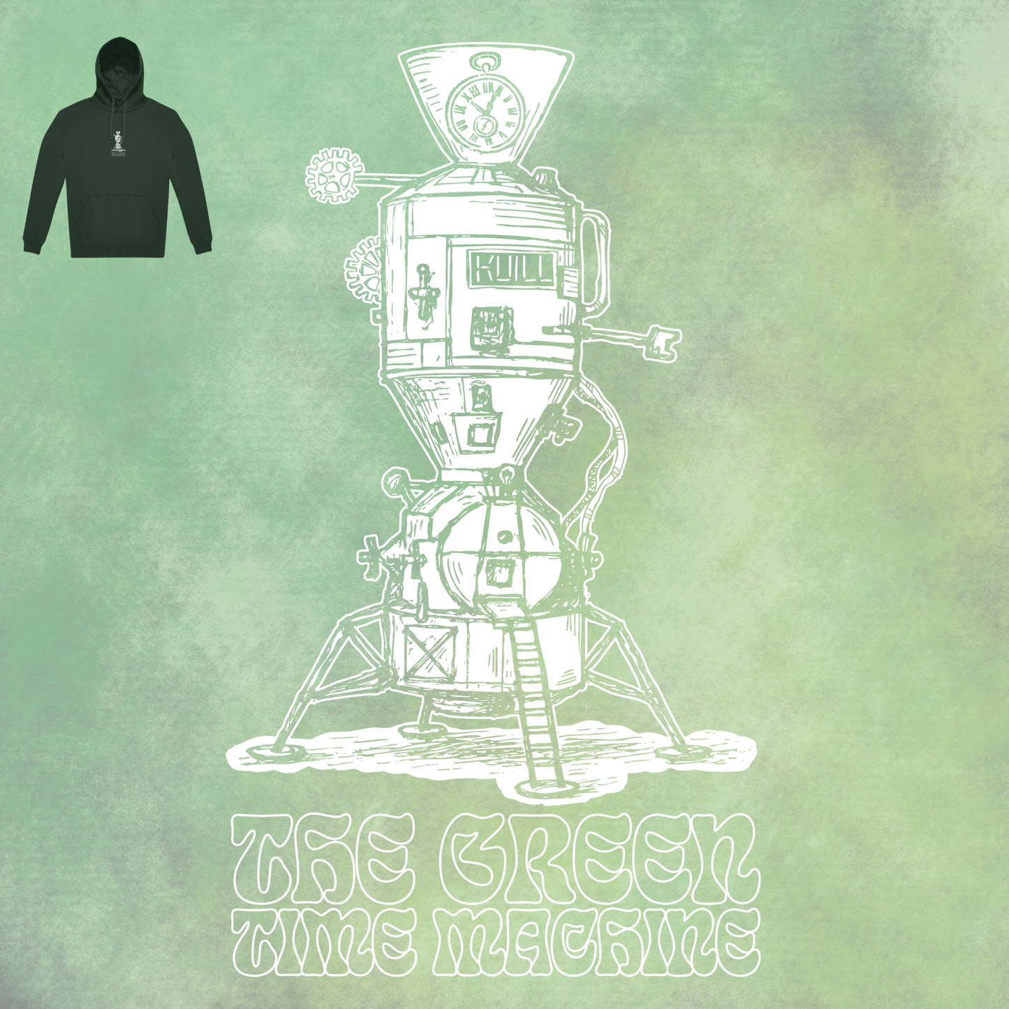 Kuill – Time Machine Hoodie (Forest Green)