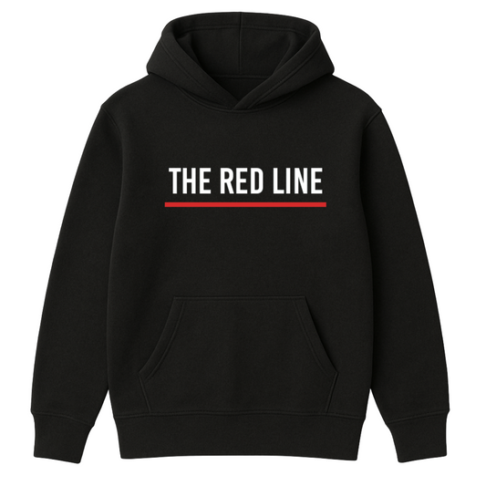 The Red Line Hoodie - Black Collection