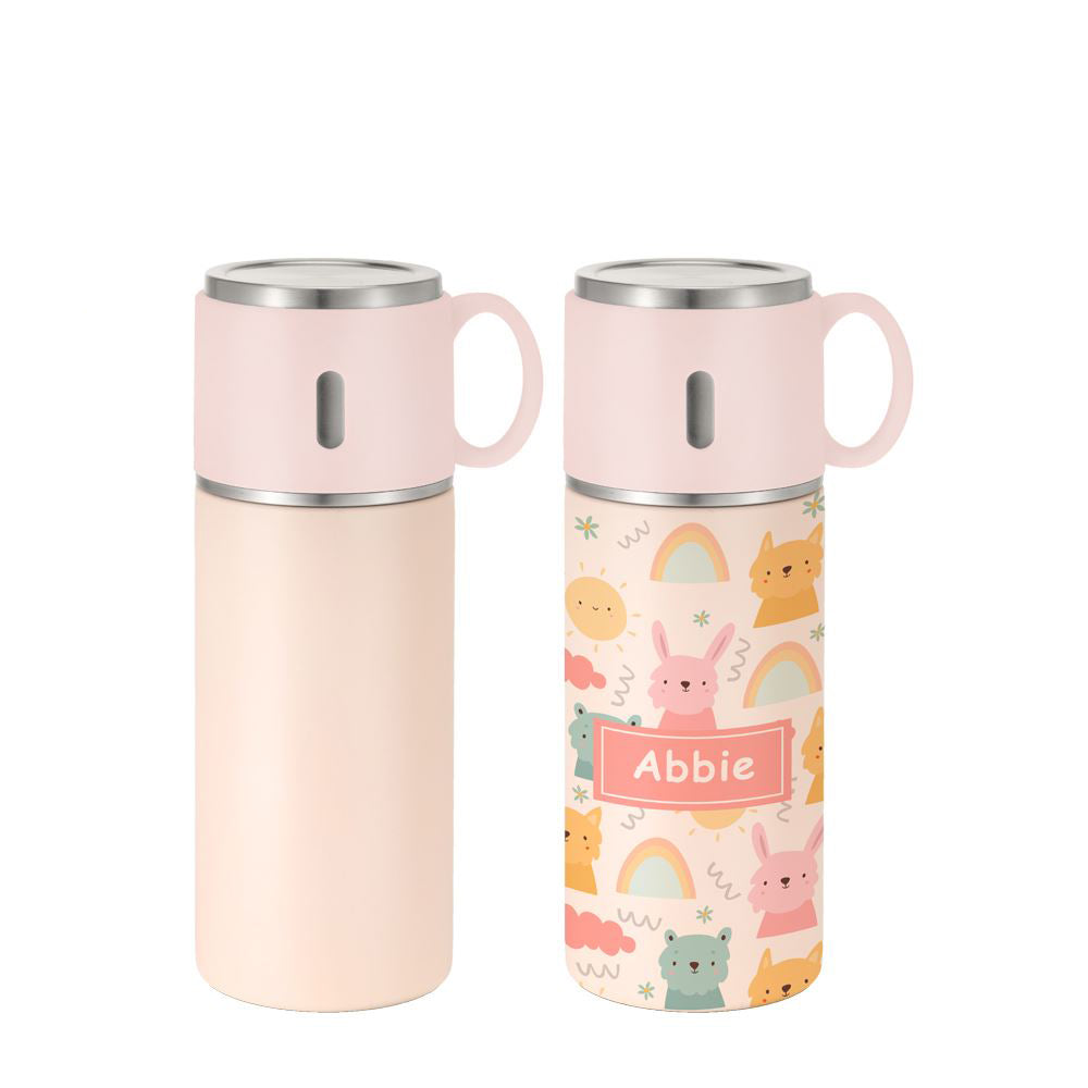 Insulated Stainless Steel Bottle with Cup Lid