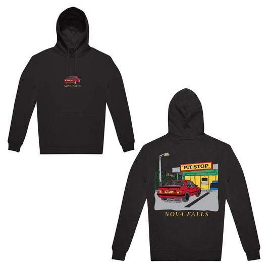 Nova Falls “Pit Stop” Hoodie (BLACK EDITION)