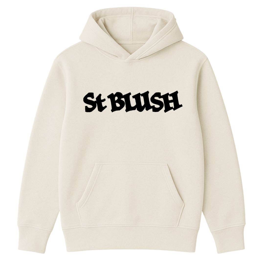 St Blush Logo Hoodie – Off White