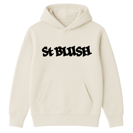 St Blush Logo Hoodie – Off White