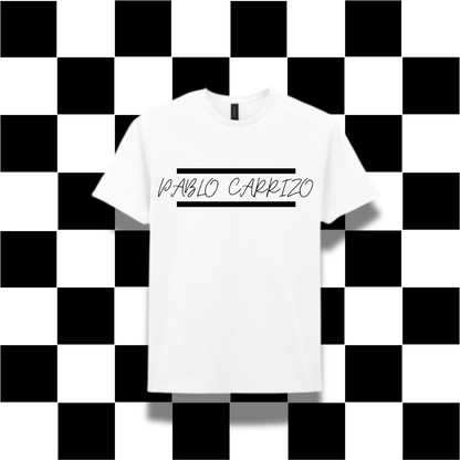 Pablo Carrizo - Logo T shirt - White & Black