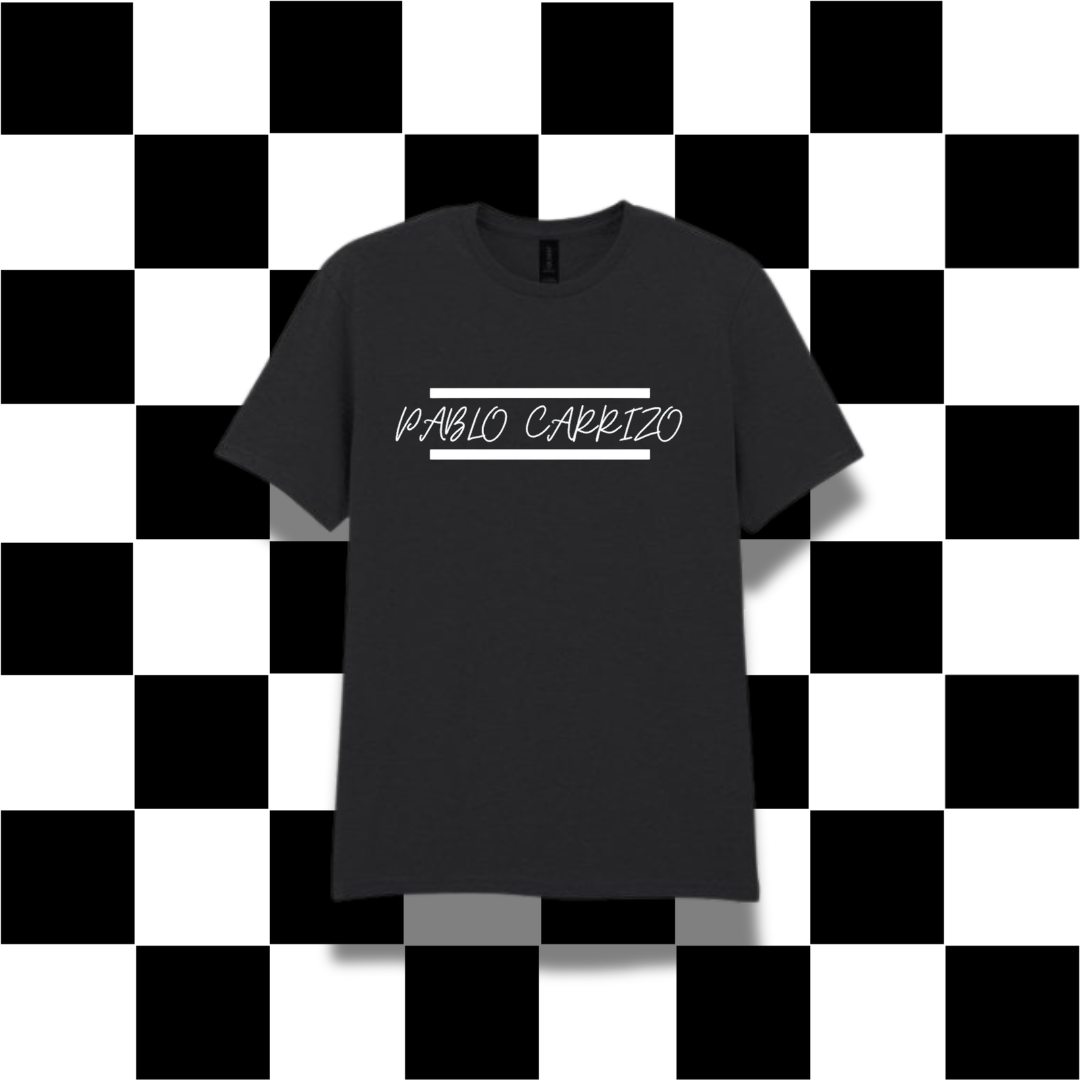 Pablo Carrizo - Logo T shirt - White & Black