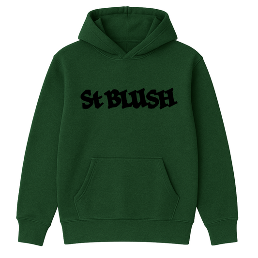 St Blush Logo Hoodie – Forest Green
