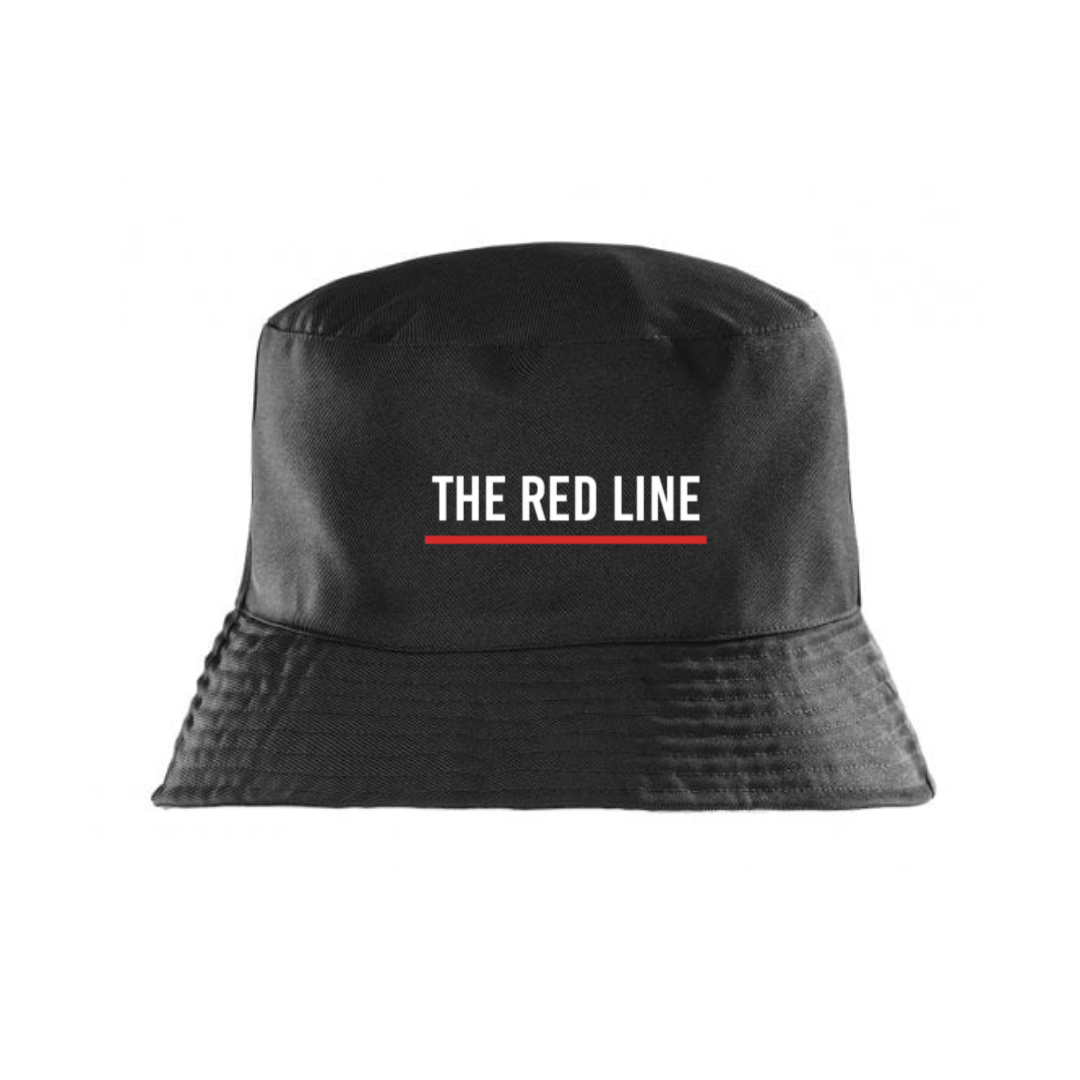 The Red Line Bucket Hat - Black Collection