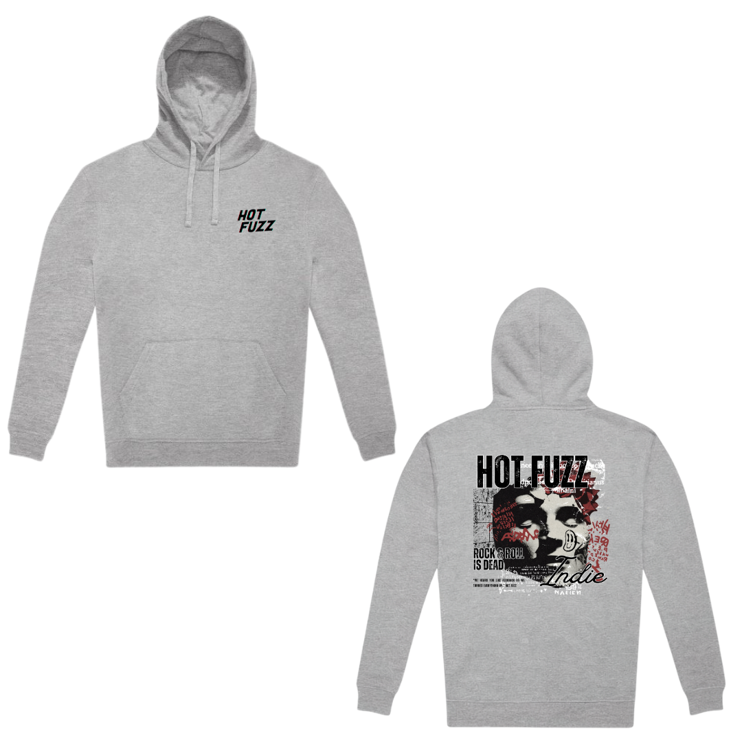 Hot Fuzz Band Hoodie - Grey