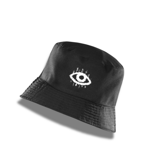 The Public Eye – Logo Bucket Hat (Black & Pink)