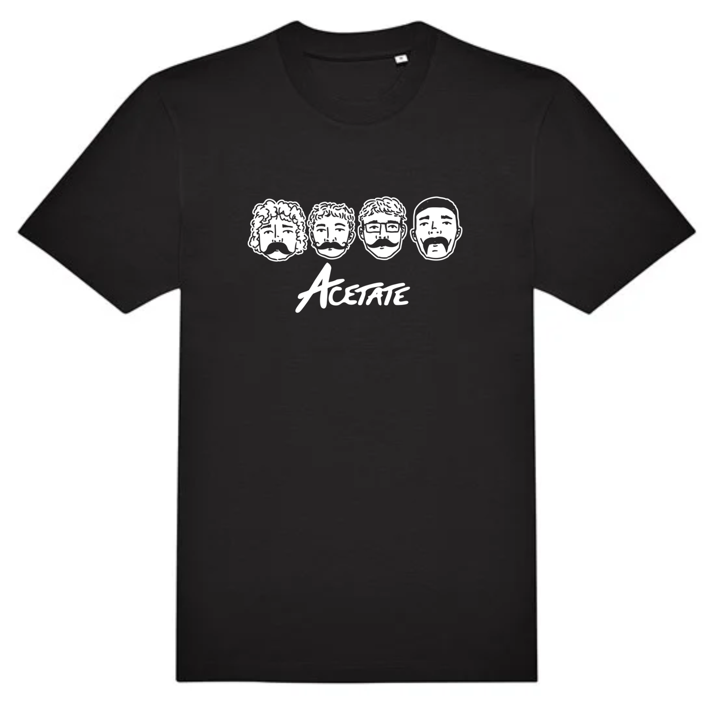 Acetate “Faces” T-Shirt – Black Edition
