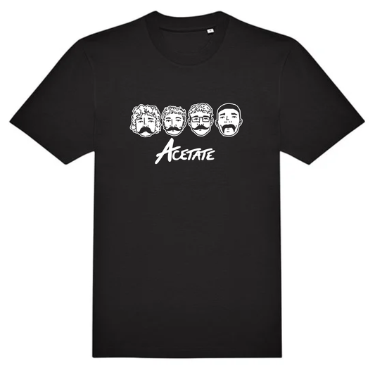 Acetate “Faces” T-Shirt – Black Edition