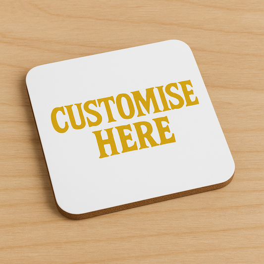 Coaster – Square – 9.5cm with Cork Base