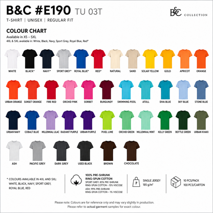 Custom Merch T-Shirt (190 gsm)