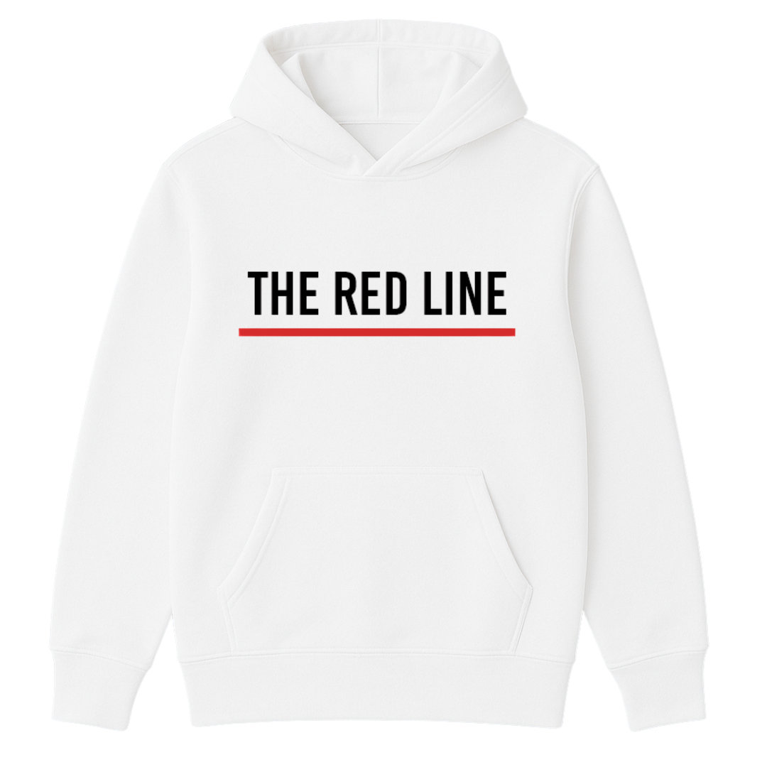 The Red Line Hoodie - White Collection