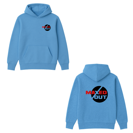 Maxed Out Logo Hoodie – Blue Edition