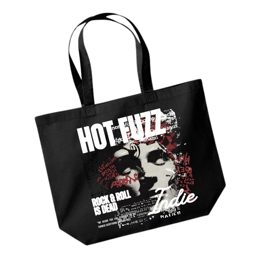 Hot Fuzz Band Hoodie - Tote Bag - Black