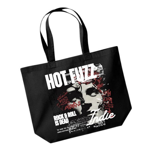 Hot Fuzz Band Hoodie - Tote Bag - Black