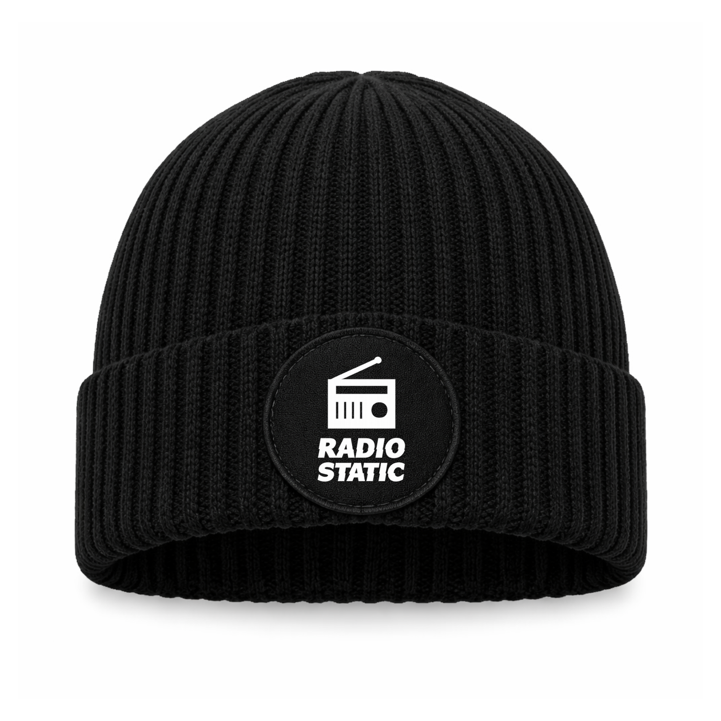 RADIO STATIC – Ribbed Beanie (PATCH EDITION)