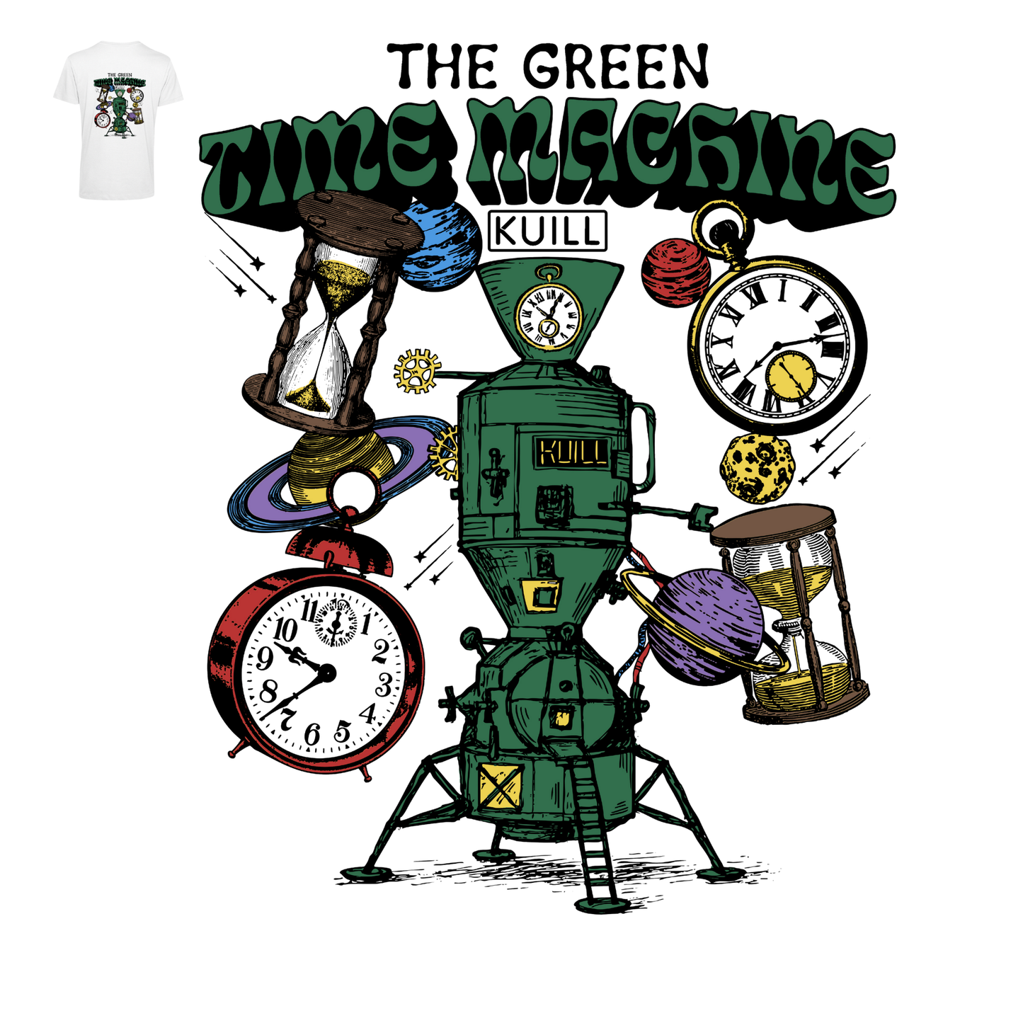 Kuill – The Green Time Machine T-Shirt