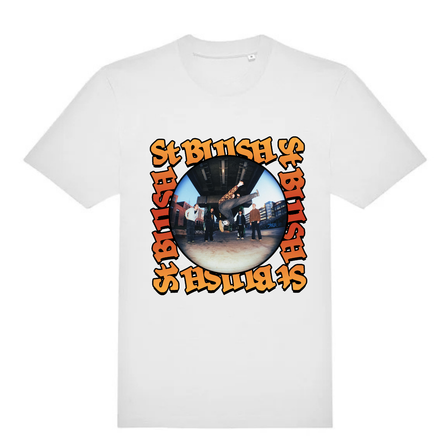 St Blush Circular Fisheye T-Shirt (WHITE EDITION)