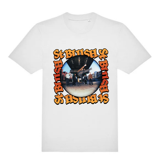 St Blush Circular Fisheye T-Shirt (WHITE EDITION)