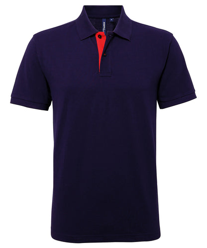 Asquith & Fox Men's classic fit contrast polo