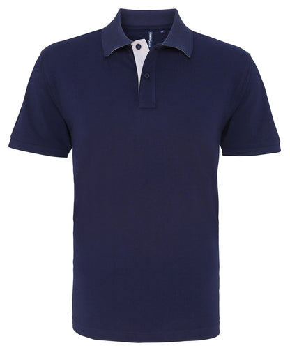 Asquith & Fox Men's classic fit contrast polo